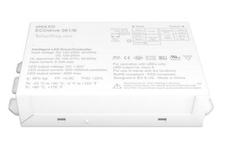 eldoLED ECOdrive 361/B Constant Current Programmable LED Driver - 30W Compact-case Bottom-Stud-Mount